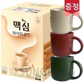 맥심 화이트골드 커피믹스 210T + 코지머그, 210개입, 11.7g, 1개