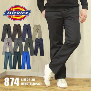 디키즈 워크 팬츠 DICKIES 874 오리지널 워크 팬티 렝스 30 32 남성 블랙 쿠로 브라운 DICKIES ORIGINAL WORK PANTS LENGTH 30 32 치노팬츠