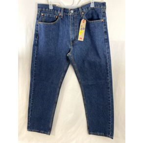 리바이스 505 Mens Sz 36x30 (36x29 1/2) Denim Jean Blue Regula Fit Staight Leg