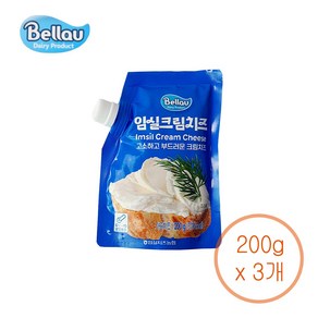 벨라유 임실 크림치즈, 3개, 200g