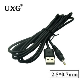 2M 1M USB 포트 2.0x0.6 2.5x0.7mm 3.0x1.1 3.5x1.35mm 4.0x1.7mm 5.5x2.1mm 2.5mm 5V DC 플러그 배럴 잭 전원 케이블 커넥, [03] 2m, [03] 2.5x0.7nn