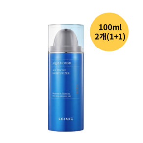 [1+1] 싸이닉 아쿠아 옴므 올인원 모이스처라이저 100ml [스킨+로션+에센스+크림 기능을 한번에], 2개