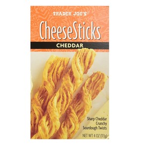 트레이더조 체다 치즈스틱 과자 113g Tade Joes Cheese sticks 4oz, 1개