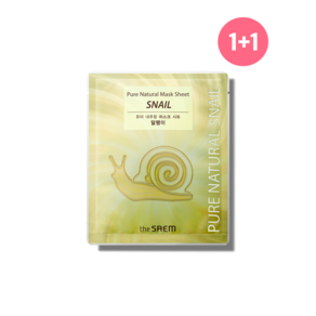 [더샘] 퓨어 내추럴 마스크 시트 [달팽이] Pure Natural Mask Sheet [Snail] (총 20장)