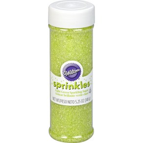 Wilton Spakling Suga Decoating Spinkles 5.25 oz. Light Geen, 1개, 148g