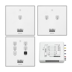 GUGU 스마트 무선 터치 스위치 1구 2구 4구 국산