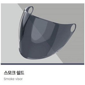 [SWEG RS-10 쉴드] 스웨그 RS10 초경량 헬멧쉴드, 흑색(Smoke)