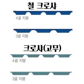 크로샤(철 고무) 3골 4골(묶음)