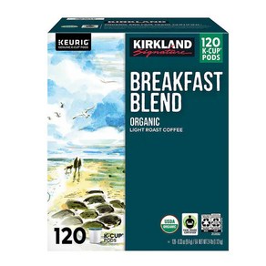 커클랜드 브랙퍼스트 블렌드 캡슐 커피 Kikland Beakfast Blend 120개 1팩, 9.4g, 1개, 120개입