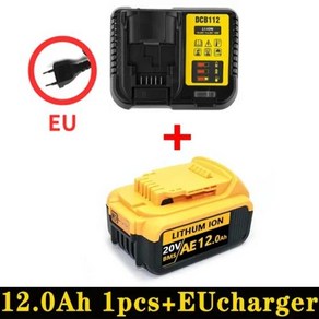 Dewalt 전동 공구용 리튬 배터리 액세서리 DCB200 DCB184 교체 18V 20V, 1개, 11 12.0Ah 1pcs USchage