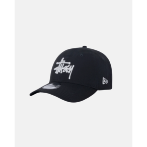 스투시 STUSSY 뉴에라 9투엔티 베이직 스트랩백 캡 모자 Black