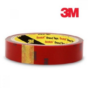 3M 자동차용 아크릴 양면 폼 테이프 회색 20mm x 1.5M 10869, 1개