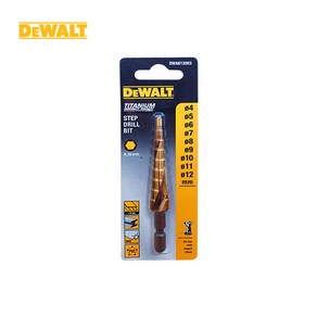 디월트 스텝드릴비트 ( 9단계 (4-12mm) DWA612053 / 7단계 (6-18mm) DWA612054 / 7단계 (14-25mm) DWA612055 중 ), 1개