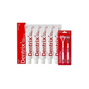 [동국제약] 덴트릭스 잇몸플러스 치약 60g *5개+혀클리너 2p, [동국제약] 덴트릭스 잇몸플러스 치약 60g *5개+혀, 5개