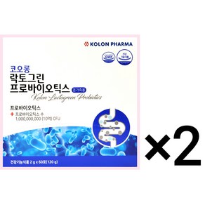 코오롱제약 프로바이오틱스 유산균 60p, 2g, 120개