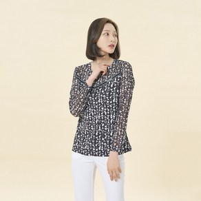 [크로커다일레이디] 매쉬 배색 프린트 스포티 티셔츠_CLDMTS225