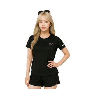 플라이 스타일 반팔 스포츠 남여공용 32수 기능성 드라이 라운드 티셔츠 120D 운동복001-ZLL