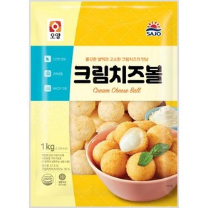 오양크림치즈볼 1kg 사조오양 냉동, 1개