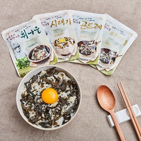 강원도 정선 윤영근의 착한나물 맨밥에 비벼먹는 봄나물 곤드레 유채나물 시래기 취나물 4종, 1개, 80g