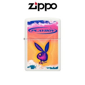 지포 ZIPPO 48744 PLAYBOY / 매트 화이트 / 플레이보이