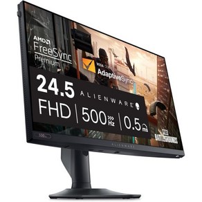 Alienwae AW2725DF OLED 게이밍 모니터 26.7인치 Quantom Dot WQHD 2560x1440 360Hz 0.03Ms 디스플레이 AMD FeeSync, AW2524HF, 24.5 Inches, 1개