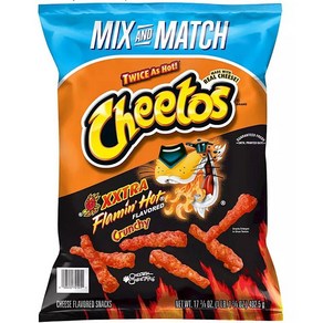 [미국직배송]치토스 크런치 플레이밍 핫 더블 엑스트라 초대용량 506.7g Cheetos Crunchy XXTRA Flamin' Hot