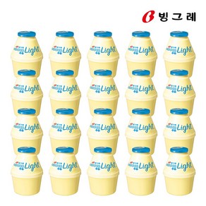 빙그레 바나나맛 라이트 우유 240ml 20개 항아리 단지 우유