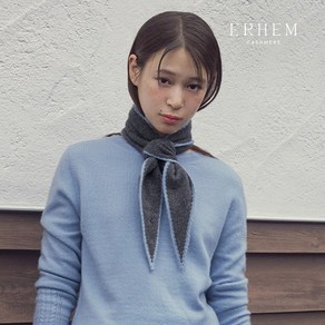 [ERHEM] 에르헴 24 FW 캐시미어 100 배색 쁘띠머플러 1종