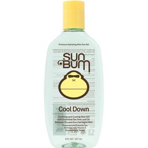 Sun Bum 쿨 다운 알로에베라 젤 비건 Afte Sun 케어 코코아 버터 to Soothe & Hydate 227g, 1개, 237ml