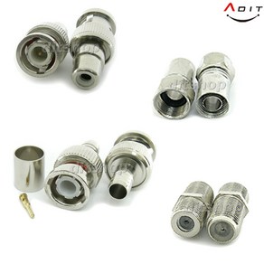 ADIT 안테나커넥터 RF 동축 TV연결잭 CCTV BNC 젠더 5C/4C/3C 젠더