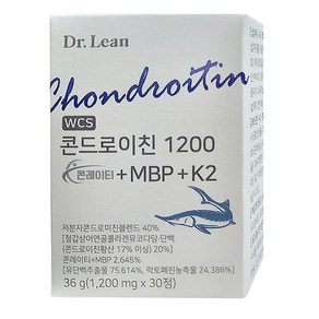 닥터린 콘드로이친 1200 콘레이티+ MBP+K2 1200mg x 30정 1개월분, 1개