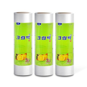 크린랲 대용량 롤타입 롤백 3kg, 3개, 1개입