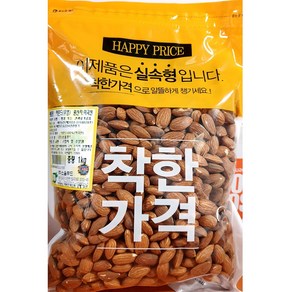 맛깔지기 소울푸드 구운아몬드1kg 무염아몬드 아몬드 아몬드홀, 1개