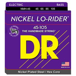 DR - Nickel Lo-Rider Bass Medium 니켈4현 베이스 스트링 045-105 (NMH-45)