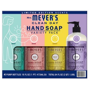 [미국직배송]미세스메이어스클린데이 핸드 솝 손세정제 473ml 4팩세트 Ms. Meye's Clean Day Hand Soap, 4개