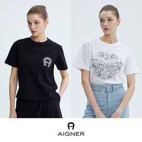 [ 한정수량] 24SS AIGNER 허니서클 반팔 티셔츠 2종