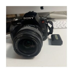 소니 알파 a230 DSLR 10.2MP카메라 + 3.5-5.6 18-55 SAM 배터리 *READ*, 1개