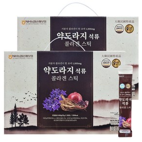 더존건강 약도라지 석류 콜라겐 스틱, 600g, 2개