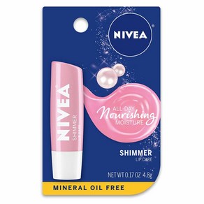 Nivea Shimme Radiant Lip Cae 니베아 쉬머 래디언트 립케어 립밤 0.17oz(4.8g) 6팩, 6개, 4.8g