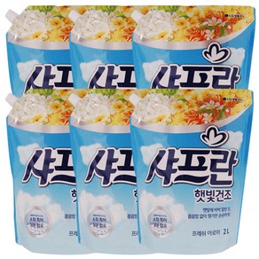 샤프란 햇빛건조 프레쉬 아로마 리필 2L X 6개 1box