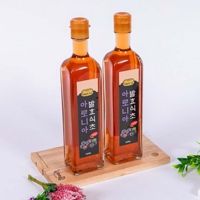 국내산 아로니아 수제 발효식초 500ml 5년이상 숙성(무방부제 무향료 무색소)