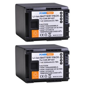 BP-827 BP 827 3200mAh 배터리 및 USB 듀얼 충전기 캐논 XA10 HG20 HG21 LEGRIA HF M300 M306 M400 M406 G, 06 2 battey, 한개옵션1