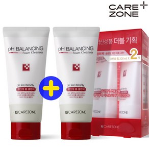 케어존 약산성 폼 클렌저 더블 기획 (200ml+200ml), 200ml, 2개