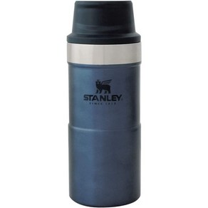 일본직발송 4. STANLEY (스탠리) 신 로고 클래식 진공 원핸드 머그 II 0.35L 로얄 블루 보냉 보온 원터치