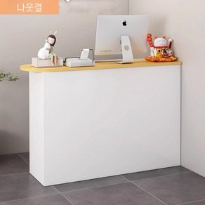 인포데스크 안내데스크 매장 카운터 병원 계산대 테이블 계산 프론트, 120x40x90cm, 원래 나뭇결