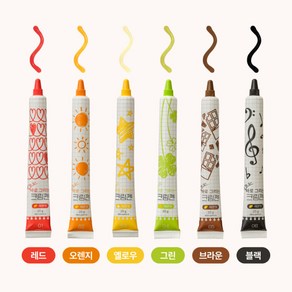 이홈베이킹 NO중탕 케이크초코펜 크림펜 데코펜 아이싱펜18g 6종 택1, 18g, 1개, 레드