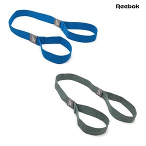 [Reebok] 리복 요가매트 고정 스트랩 보관용 어깨끈 면재질, 블루, 1개