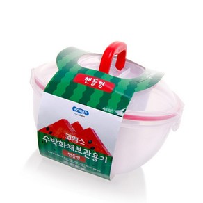 바이오킵스 수박 반통 보관용기(핸들형 4L), 단품, 1개