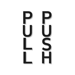 PUSH PULL 미시오 당기시오 표지판