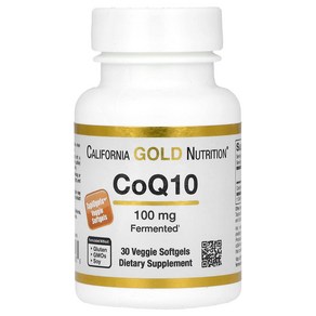 Califonia Gold Nutition CoQ10 100mg 베지 소프트젤 30정, 1개